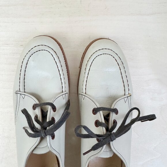 Vintage Brunswick Imperial Bowling Shoes Leather Women's Taupe 7 Right Hand - Picture 8 of 10